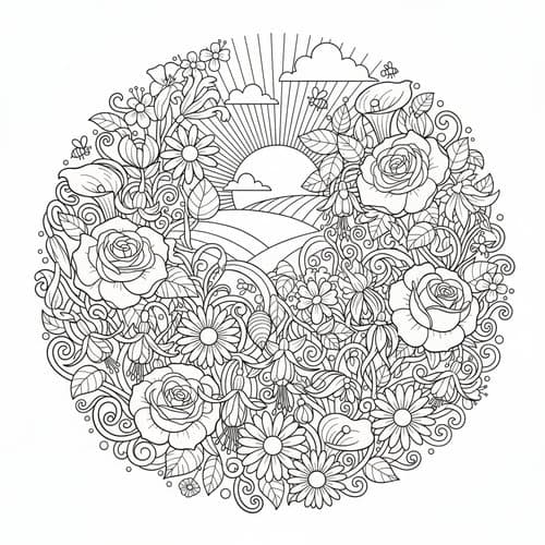 Floral Coloring